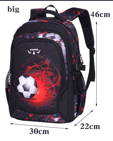 printing football schoolbag
