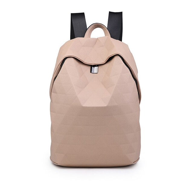 pink Fashion Geometric backpack