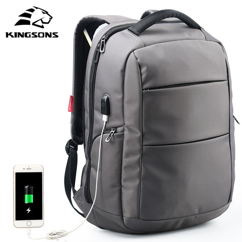 Kingsons External Charging USB Function School Backpack